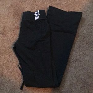 pink black yoga pants